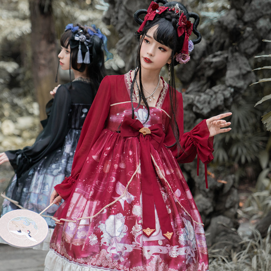 Chinese Style New Year Lolita Long Sleeve Dress