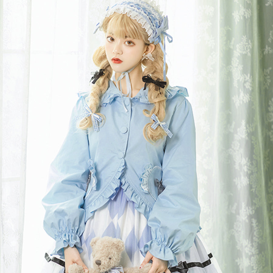 New Style Sweet and Lovely Lolita Short Hood Coat