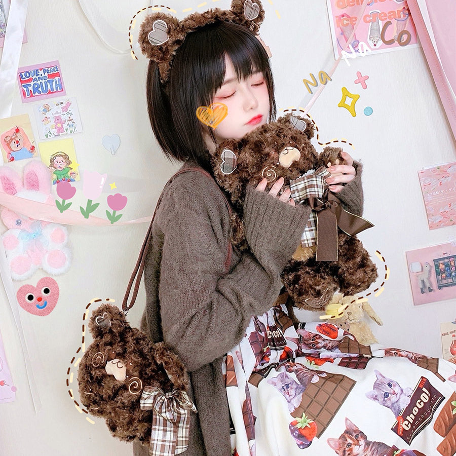 Lovely Lolita Lazy Bear Crossbody Bag