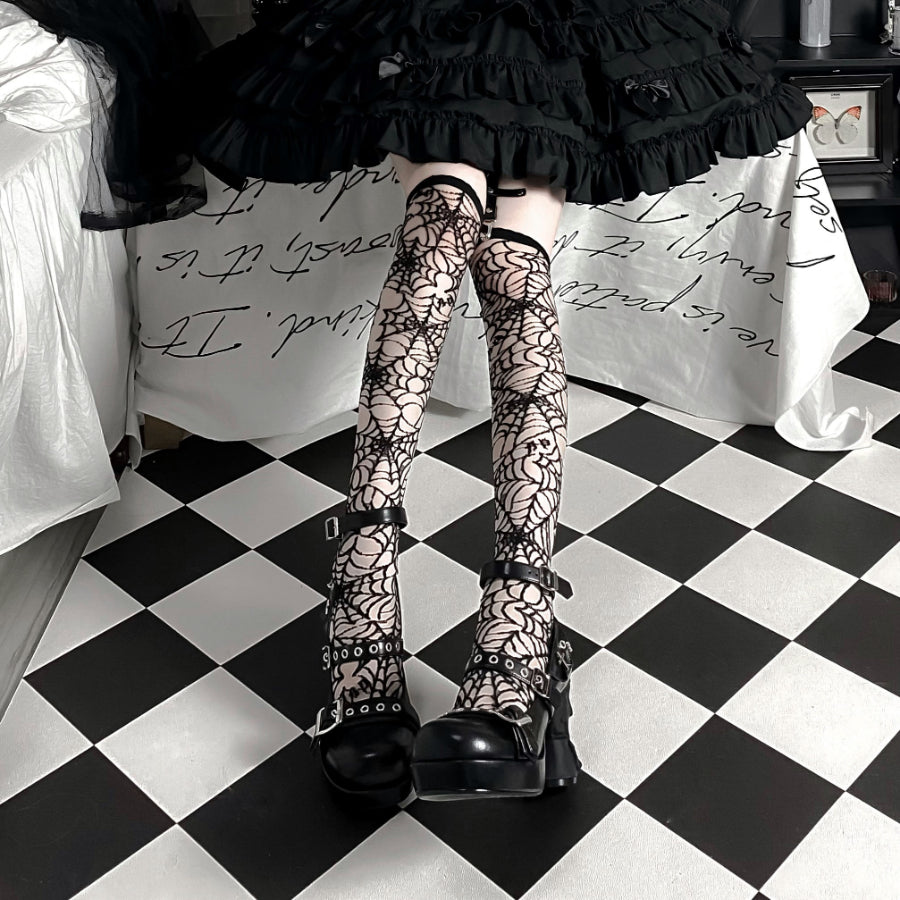 Original Lolita Thick Soled Skull Heel Shoes