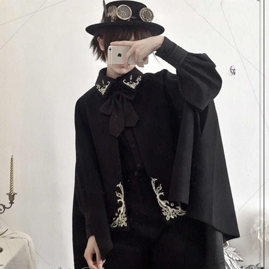 PRE-SALE Medieval Retro Little Prince Embroidered Woolen Lolita Cloak