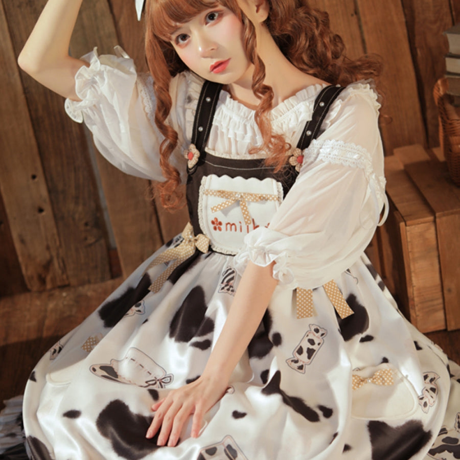 Sweet Caramel Daily Lovely Lolita Jumper Skirt