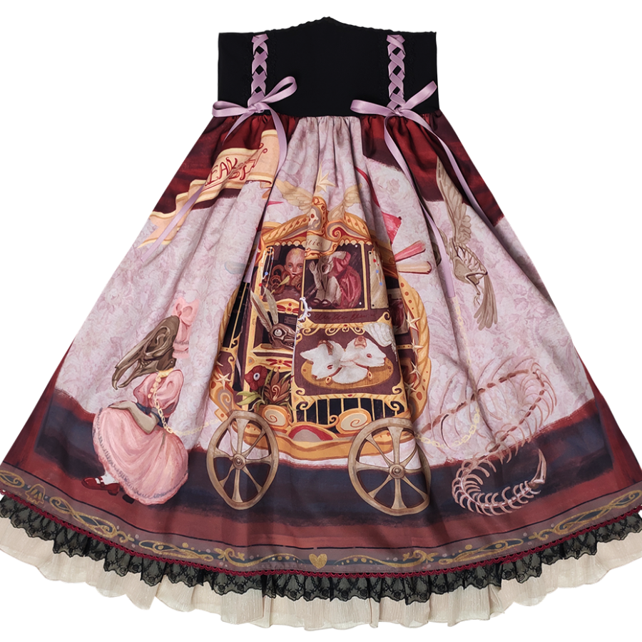 Gorgeous Gothic Lolita Drawstring Slim Skirt