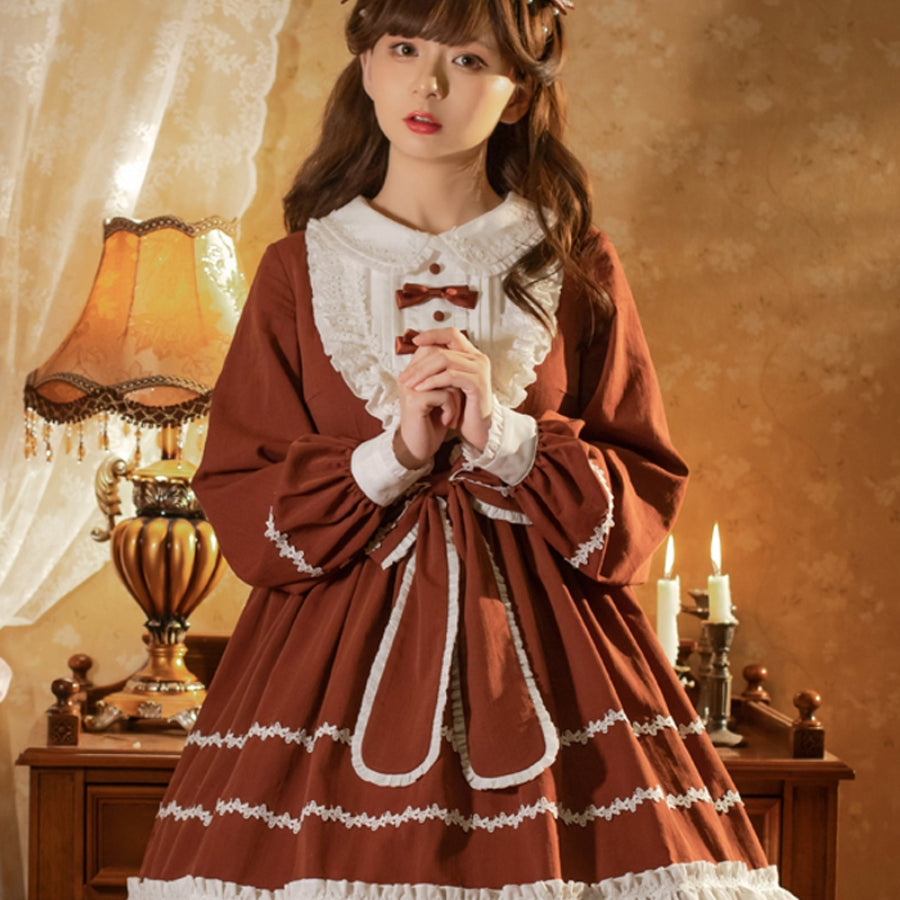 Vintage Daily Princess Lolita Long Sleeve Dress