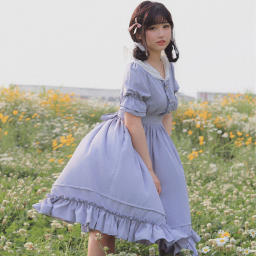 Elegant and Vintage Lolita Slim Dress