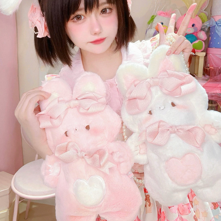 Lovely Lolita Woolen Rabbit Cake Crossbody Bag