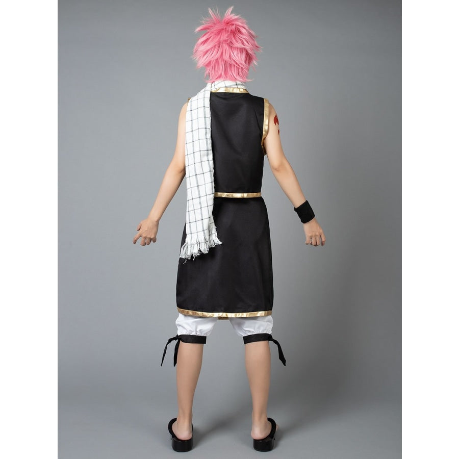 FAIRY TAIL Natsu Dragneel Cosplay Anime Costume Uniform Scarf 2