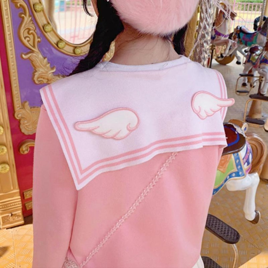 Fashion Sweet Bow Sailor Idea Tie Knitted Sweater Mp006032 Sweatshirt