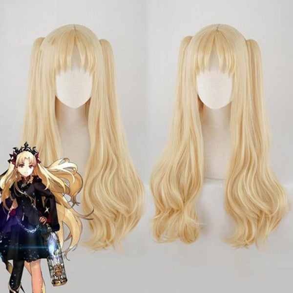 Fate Grand Order Irkalla Ereshkigal Cosplay Wig Wavy Hair Pigtails C00295