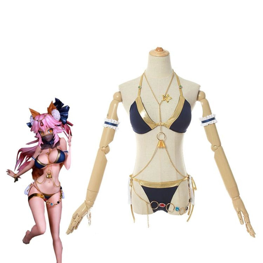 FGO Tamamo no offers Mae Summer Beach Bikini full cosplay