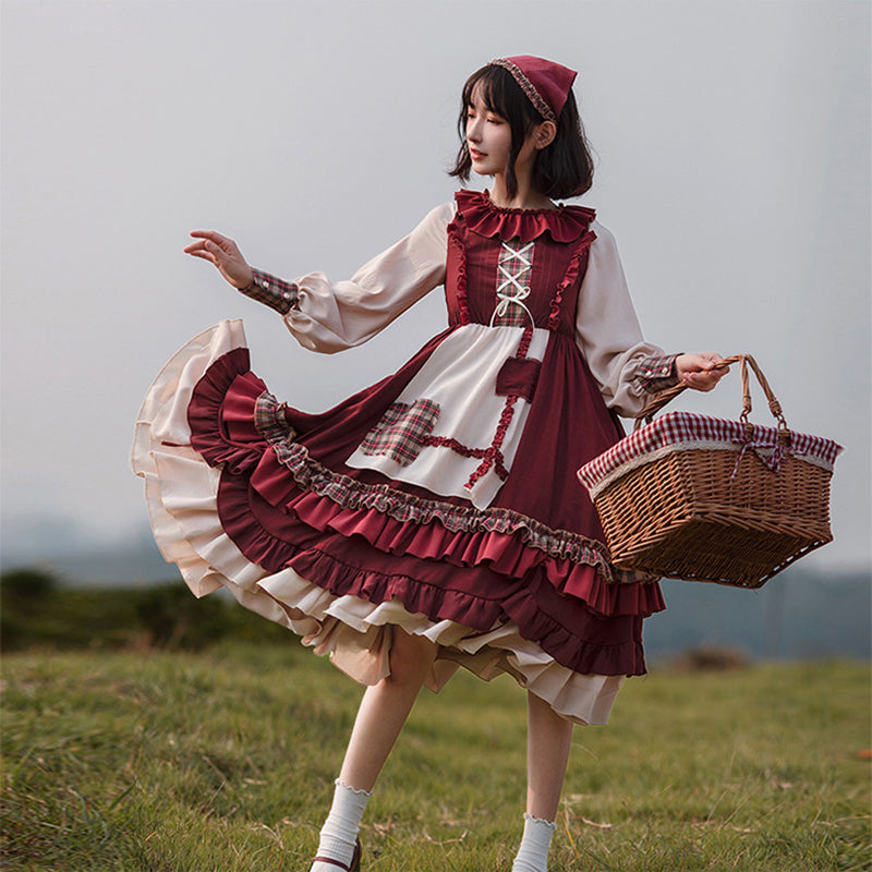 Spring And Autumn Cute Girl Lolita Dress