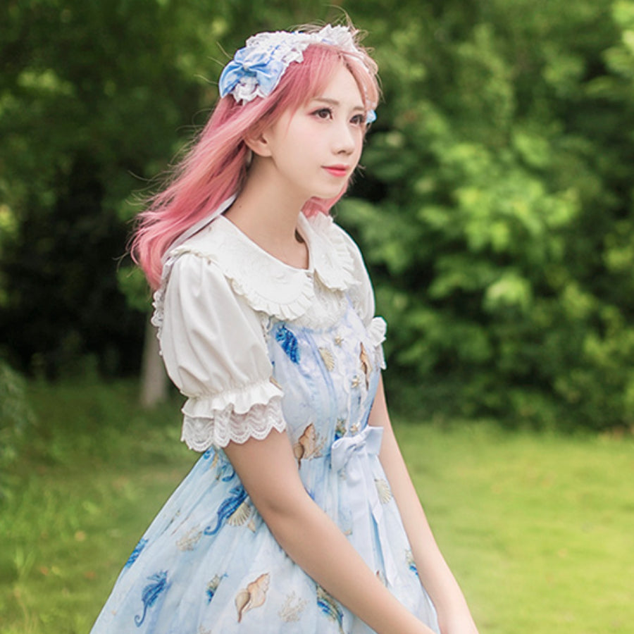 Spring New Sweet Lolita Short Sleeve Shirt