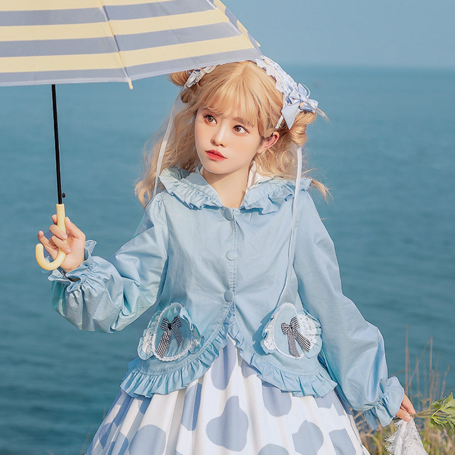 New Style Sweet and Lovely Lolita Short Hood Coat