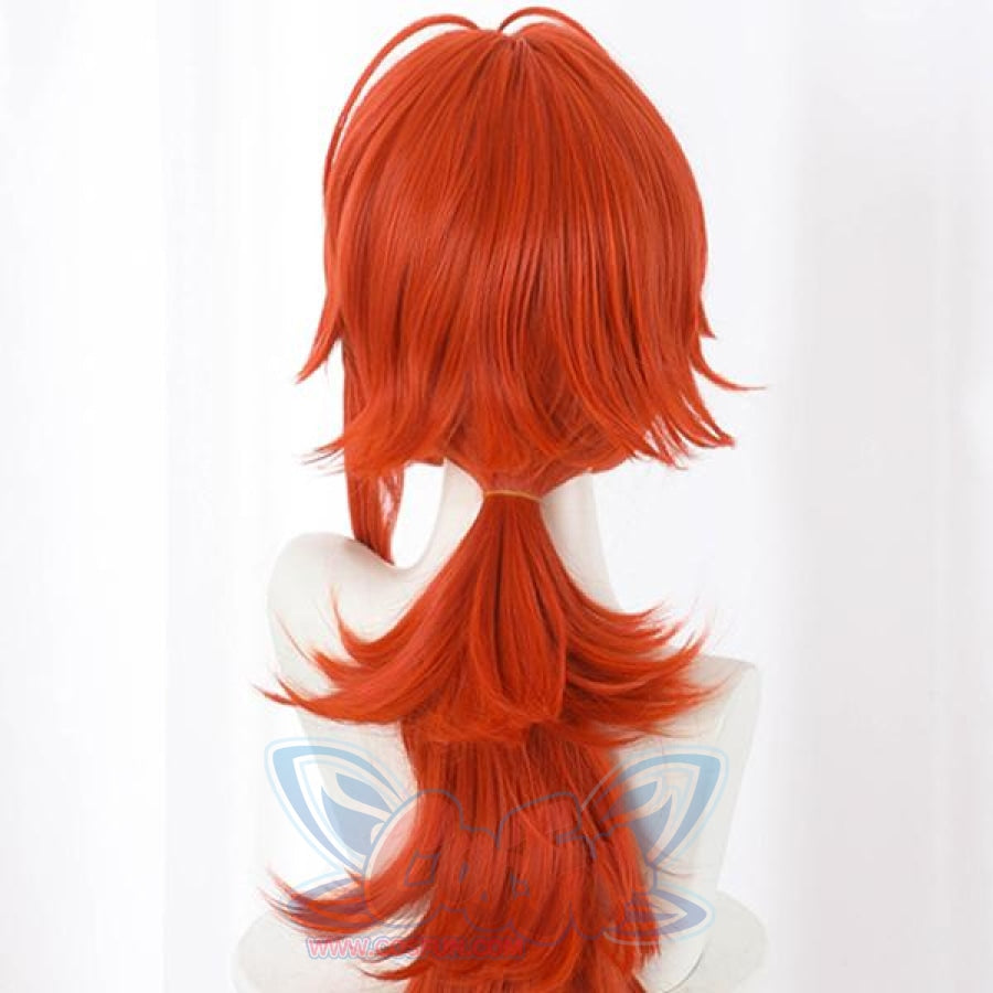 long orange hair cosplay