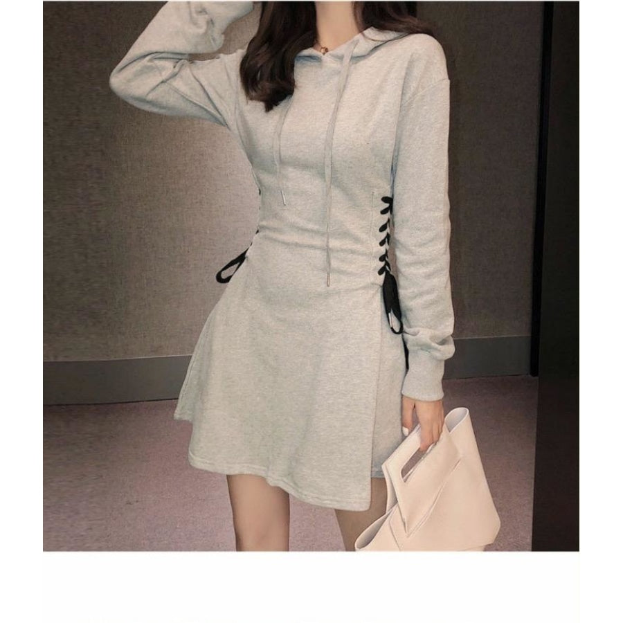 High Waist Chic Hoodie Dress J20066 Dress