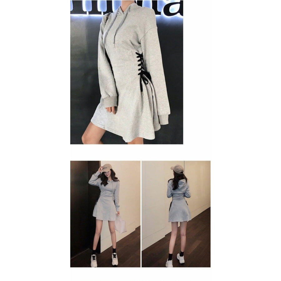 High Waist Chic Hoodie Dress J20066 Dress