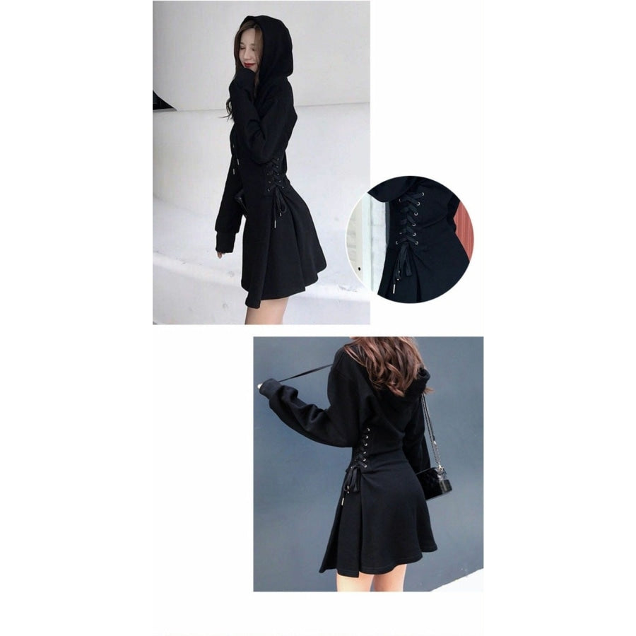 High Waist Chic Hoodie Dress J20066 Dress