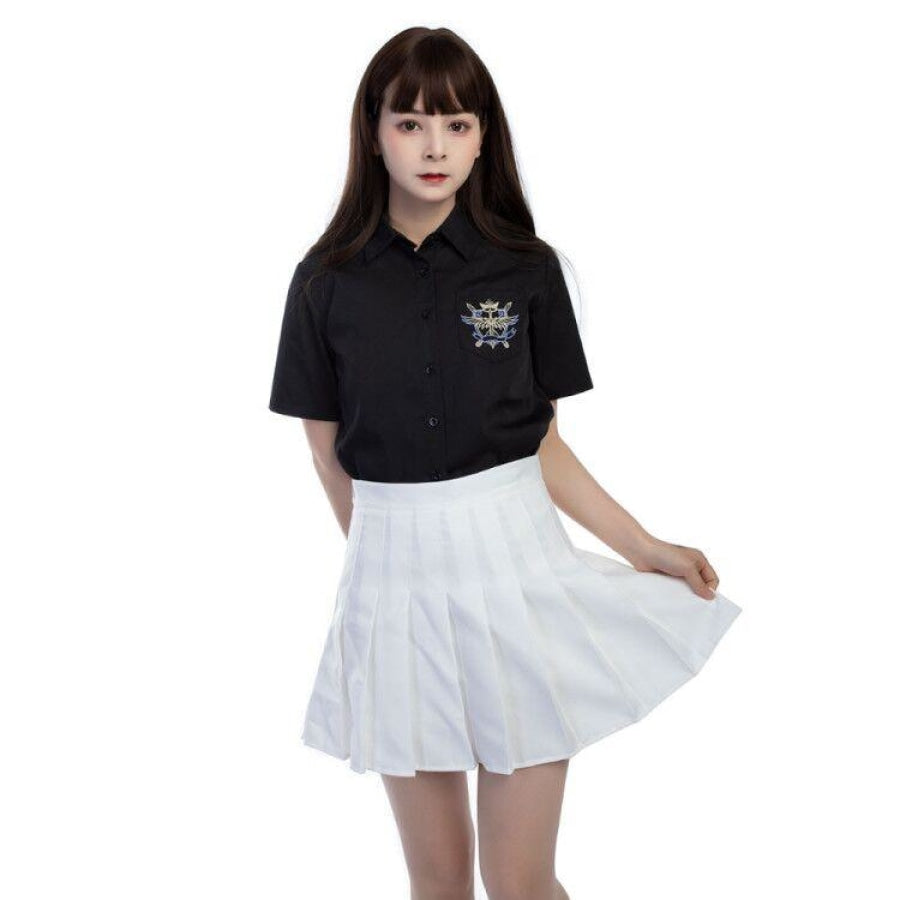 Jk High Waist Pleated Skirts C00169 School Uniform