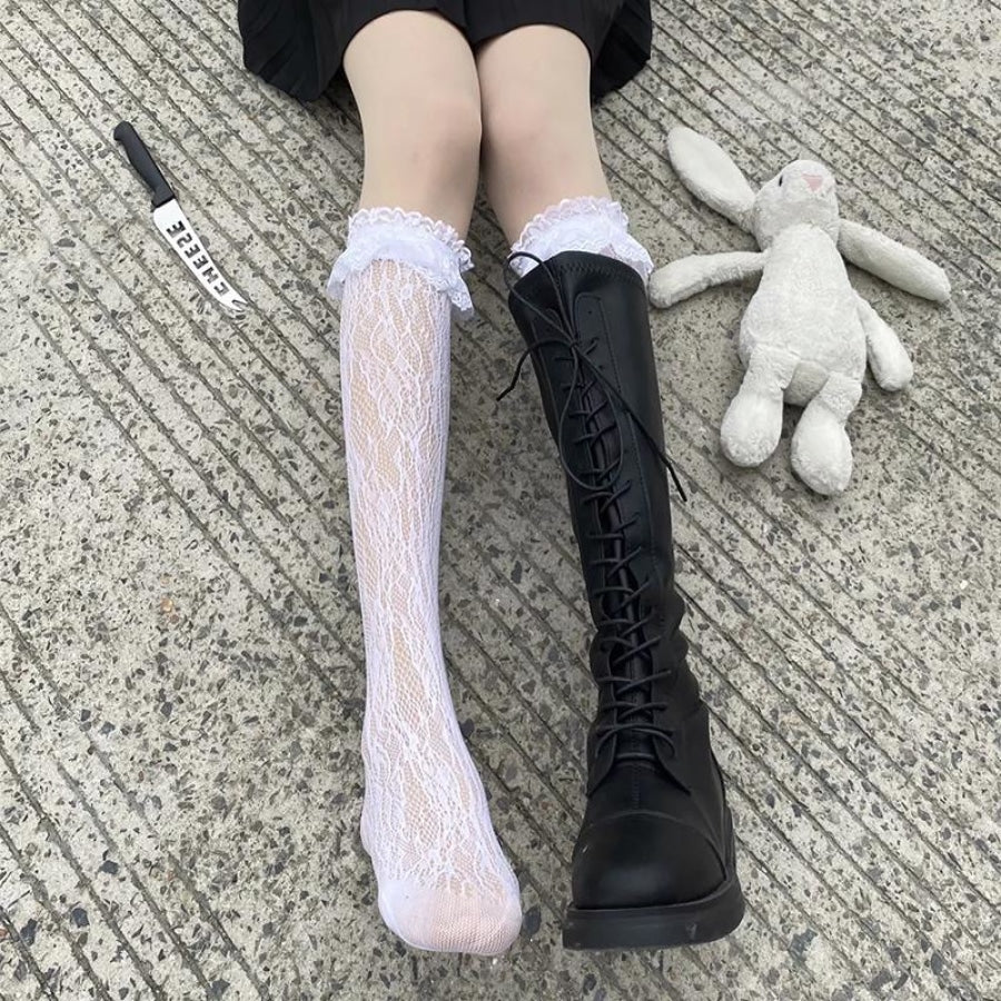 Lace Jk Stockings Thigh High Lolita White Kawaii Stockings&socks