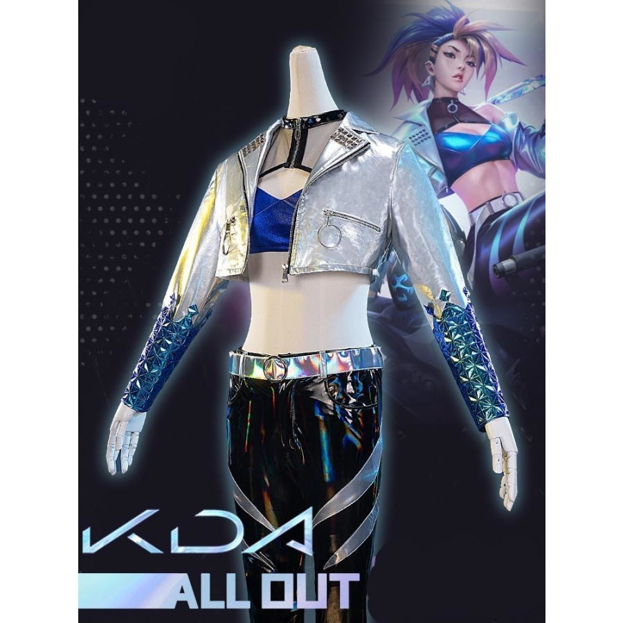 League of Legends LOL KDA ALL OUT Akali Skin Shoes Cosplay Women