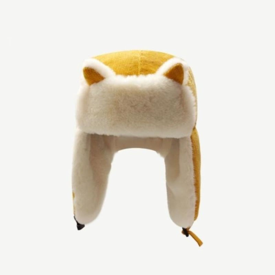 Outdoor Cute Fox Ears Fleece Helmet Caps Hats&caps