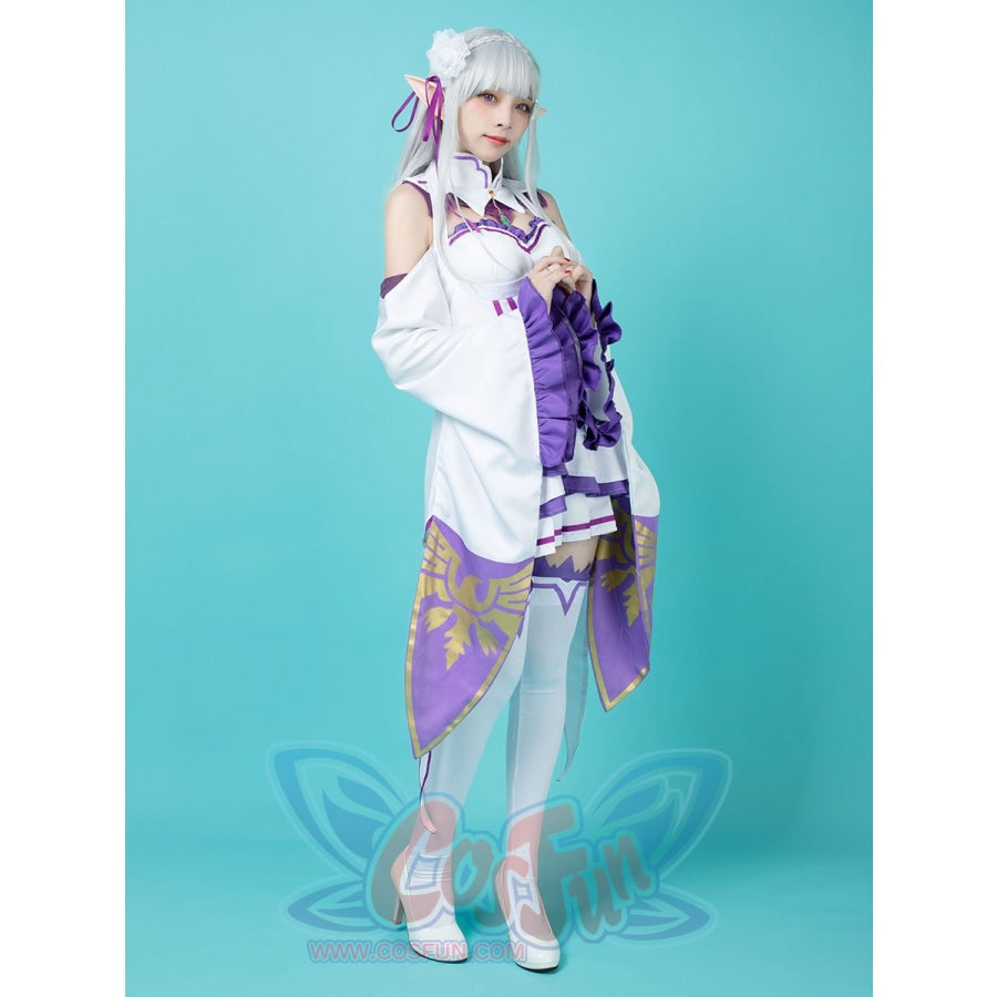 Re:Zero newest Emilia Cosplay + Wig