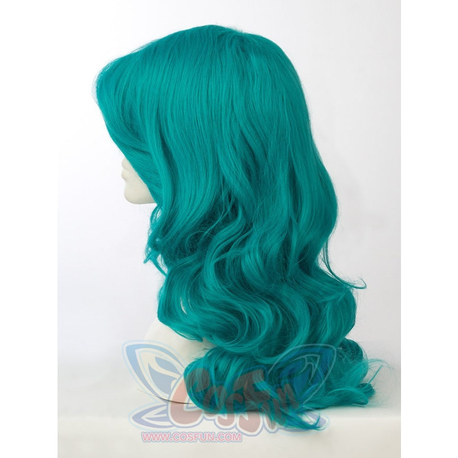 Sailor Sailor Neptune Kaiou Michiru Cosplay Wigs Wavy Teal Hair mp003937