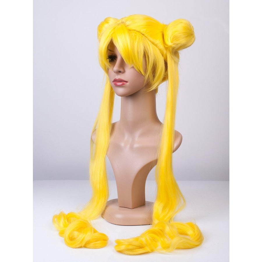 Long Yellow Usagi Tsukino Sailor Moon Wigs Cosplay