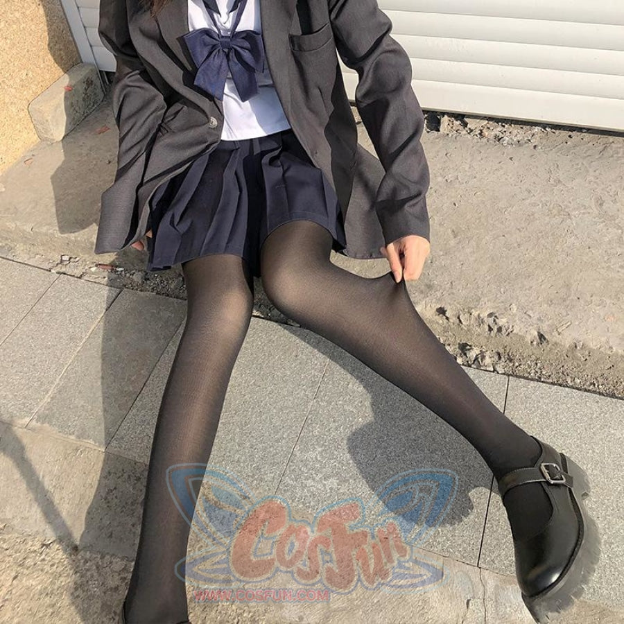 Stockings Black Female Autumn And Winter Fleece Thick Silk Jk Pantyhose Anti-Hook Stockings&socks