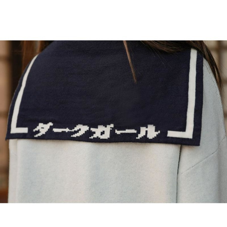 Sweet Anime Cartoon Sailor Neck Sweater J40179 Sweatshirt