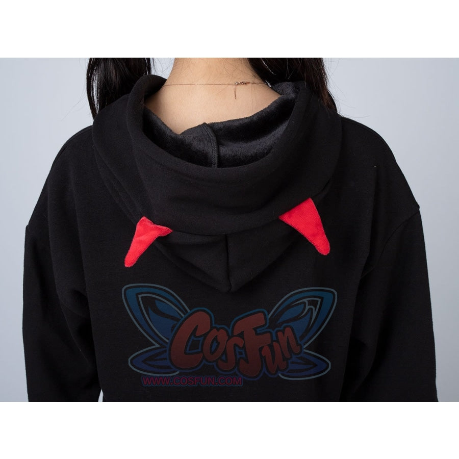 Trick Or Treat Little Devil Pattern Hoodies Halloween Pullover Mp005916 Hoodie